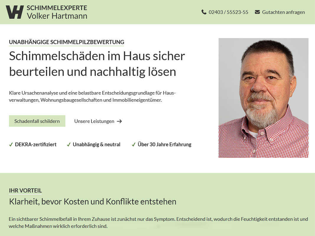 Schimmelexperte, Eschweiler