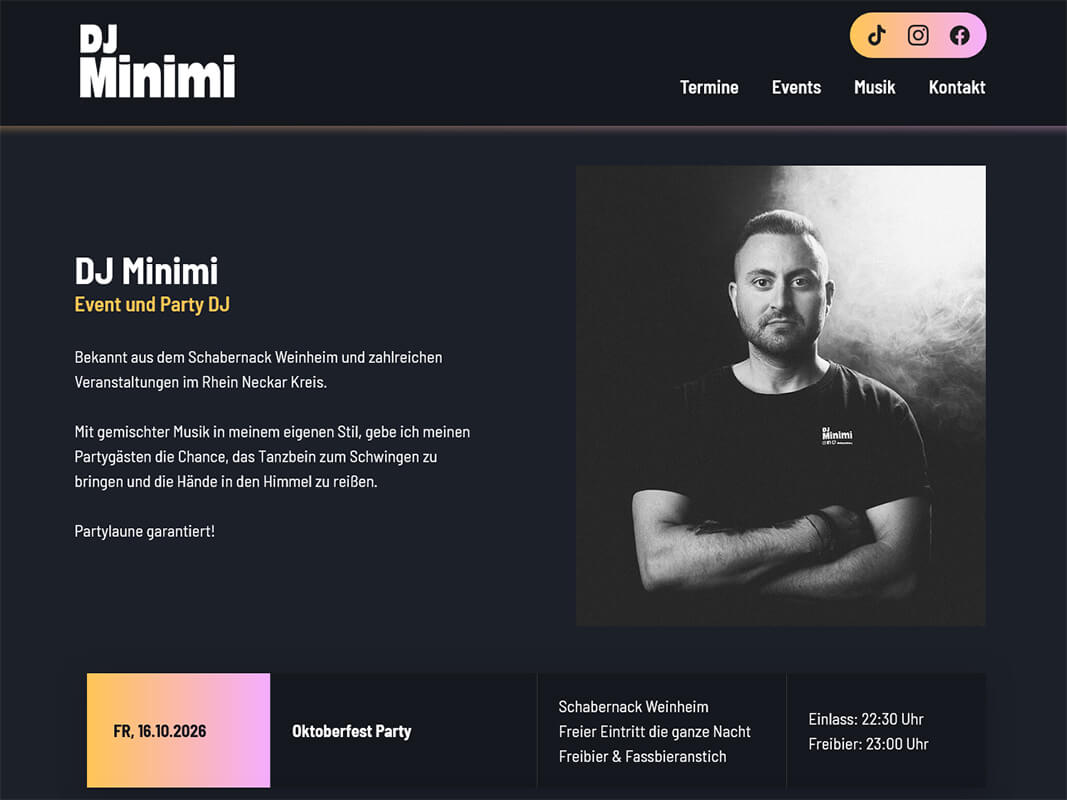 DJ Minimi, Weinheim